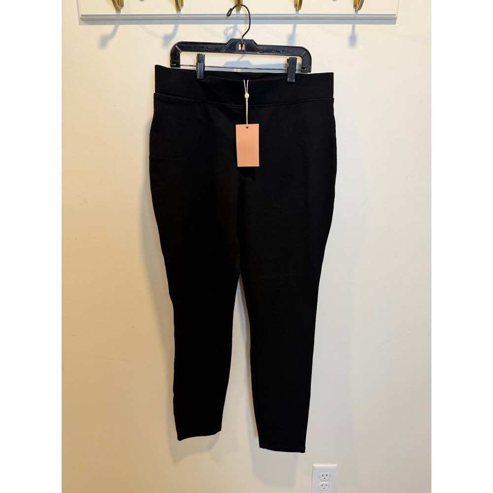 NEW Quince Black Casual Pants Women's Cropped